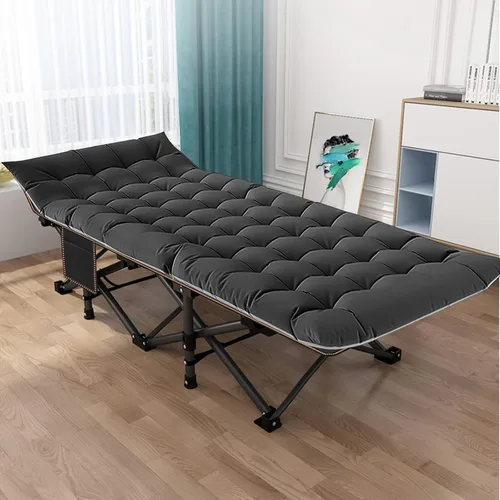 Vista 7 de NAIZEA Catres plegables para adultos, catre plegable con colchón, cama plegable para camping, catre militar portátil, catres de dormir Oxford