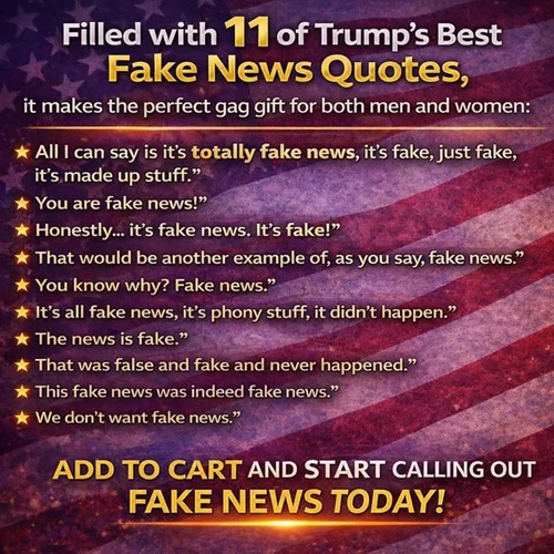 Vista 7 de Botón de noticias falsas de Donald Trump, 11 citas de noticias falsas en voz real, artículo de escritorio de regalo de broma parlante, accesorios