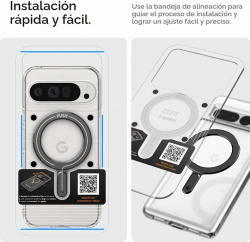 Vista 7 de Spigen para placa de anillo MagSafe para funda de teléfono, adaptador de carga inalámbrica