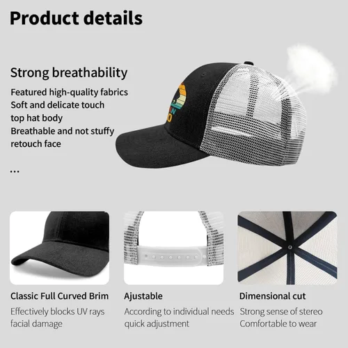 Vista 7 de devor Dad Hat American Eskimo Baseball Cap, Funny Baseball Cap for Men