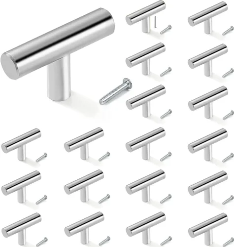 Vista 13 de 12 pomos de gabinete, tiradores de gabinete negros para cajones, herrajes de gabinete de un solo orificio con tornillos, para muebles de cocina