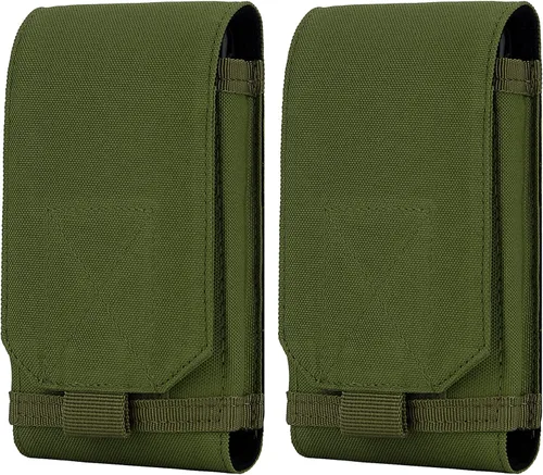Vista 25 de Funda táctica Molle para teléfono, bolsa universal para cinturón para iPhone 17 Pro Max/17 Pro/17/16 Pro Max/15 Pro Max/14 Pro Max/13/12, Samsung