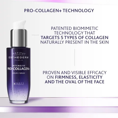 Vista 4 de Institut Esthederm - Suero Pro-Colágeno+ - Cara y Cuello - Se dirige a la falta de firmeza y flacidez de la piel - Redefine los contornos faciales