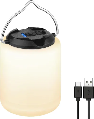 Vista 8 de BOBKID Linterna de camping LED, luz de camping recargable, linternas de 4 modos para exteriores con 1000LM, linterna de campamento portátil
