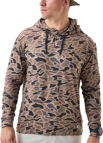Vista 32 de Burlebo Sudadera de rendimiento para hombre – Prenda de manga larga ligera, ajuste atlético, absorción de humedad, protección solar Camuflaje