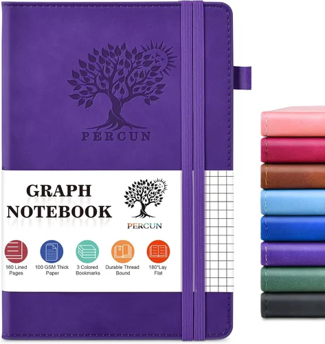 Vista 16 de PERCUN Diario en blanco para hombres y mujeres, 160 páginas en blanco para escribir, dibujar, cuaderno de bocetos, cuaderno de bocetos de cuero