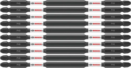 Vista 20 de BOSCH ITDEPH135B Paquete de 10 puntas de destornillador Phillips #1 de 3-1/2 pulgadas resistentes al impacto de doble punta