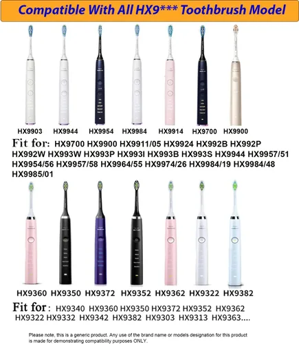 Vista 3 de Cargador de cepillo de dientes para Philips Sonicare CBA1001 Cargador Compatible HX9350 HX9500 HX9911 HX9924 HX992B HX992W HX993W HX9944