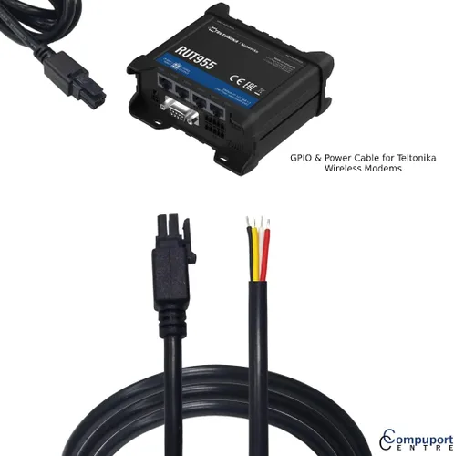 Vista 5 de CompuPort - Cable de alimentación Molex DC GPIO de arranque de 4 pines, puntas blindadas y soldadas, compatible con módems Microhard, Cradlepoint
