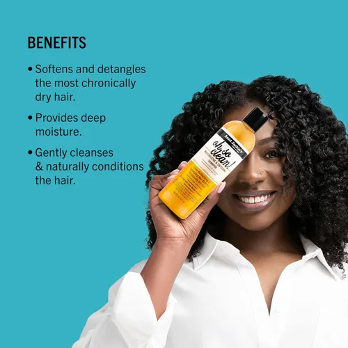 Vista 9 de Aunt Jackie's Curls and Coils Oh So Clean Champú Hidratante Profundo y Suavizante para Cabello para Rizos Naturales, Espirales y Ondas, Enriquecido