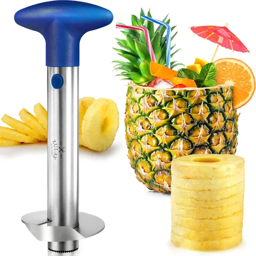 Vista 23 de Zulay Kitchen Herramienta Premium para Descorazonar Manzanas - Hojas Ultra Afiladas de Acero Inoxidable y Serradas para Descorazonar Fácilmente
