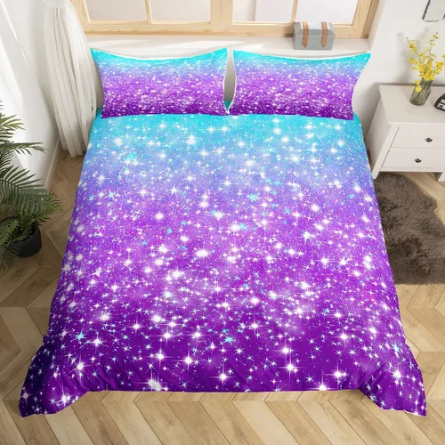 Vista 29 de Feelyou - Juego de funda de edredón con estampado floral de rosas - Juego de ropa de cama con flores románticas para dormitorio de niños, niñas