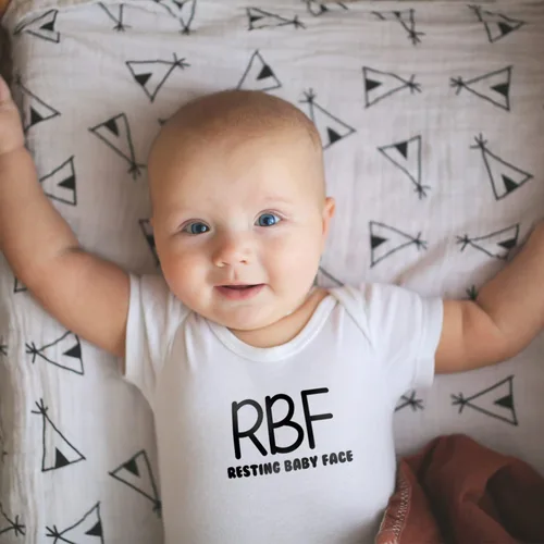 Vista 14 de Printique Body unisex orgánico certificado GOTS para bebés de 0 a 18 meses - Citas divertidas