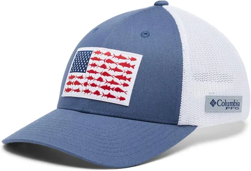 Vista 4 de Columbia PFG - Gorra de malla con bandera de pez, alta
