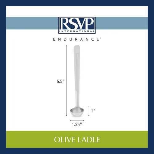 Vista 7 de RSVP International Endurance Entertaining Collection - Cucharón de acero inoxidable, apto para lavavajillas, 6.5 x 1.25 pulgadas