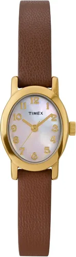 Vista 17 de Timex Cavatina - Reloj para mujer, esfera de nácar con caja dorada Negro