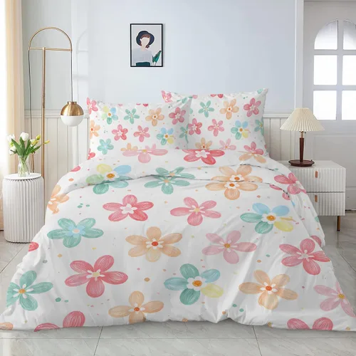 Vista 29 de Juego de funda de edredón de oso lindo tamaño individual, 3 piezas, ropa de cama suave y neutra calmante y acogedora, juego de funda de edredón