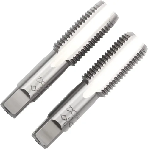 Vista 42 de M2 X 0.4 Mano métrica de grifo, mano derecha M2 X 0.016 in roscado mano grifo 1 par M2 X 0.4 Hand Tap 1Pair, Made of Alloy Tool Steel, Includes a