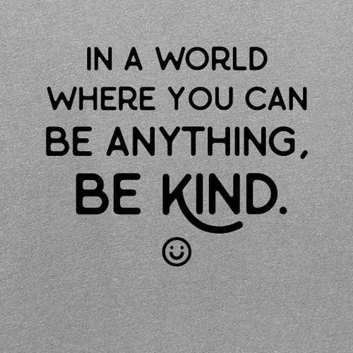 Vista 3 de Pop Threads in A World Where You Can Be Anything Be Kind Long Sleeve Tee T-Shirt