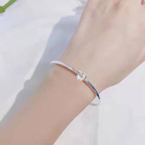 Vista 6 de NARTGO Abalorio de corazón de rosa con texto en inglés "I Love You Mom Wife Auntie Sister Grandma Nana" compatible con pulseras Pandora