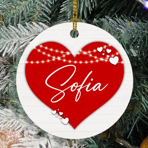 Vista 11 de Adorno de cristal de Navidad personalizado con nombre, muñeco de nieve personalizado para árbol de Navidad 2025, nuevo adorno de Navidad para bebé