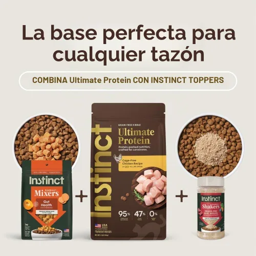 Vista 6 de Instinct Ultimate Protein - Receta de pollo sin granos, comida seca natural para gatos, bolsa de 4 libras Protein-packed recipe, 95% protein from