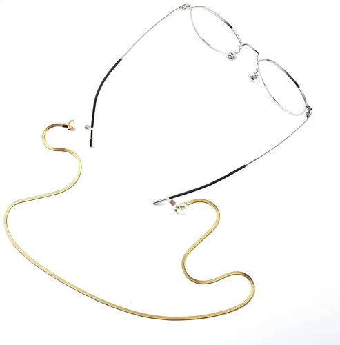 Vista 4 de Eyeglass Chains for Women Stylish Glasses Chains Face Mask Holder Gold Plated Silver Black