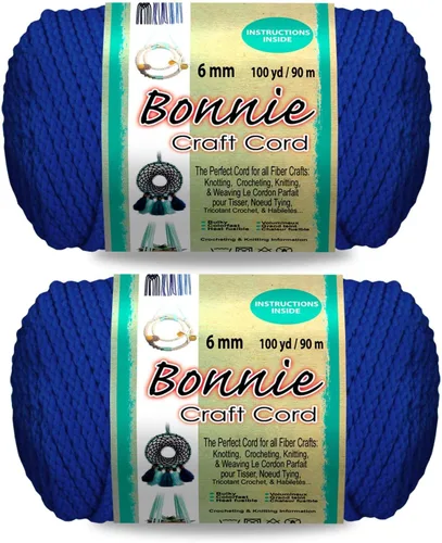 Vista 32 de Pepperell Bonnie - Cordón de macramé trenzado 6 mm x 91.4 m Almendra (Paquete de 2) Cordón de polipropileno retorcido para manualidades DIY