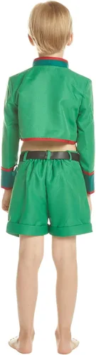Vista 3 de Gosbeliy Kids Anime Cosplay Costume Halloween Green Uniforms Full Set with Belt