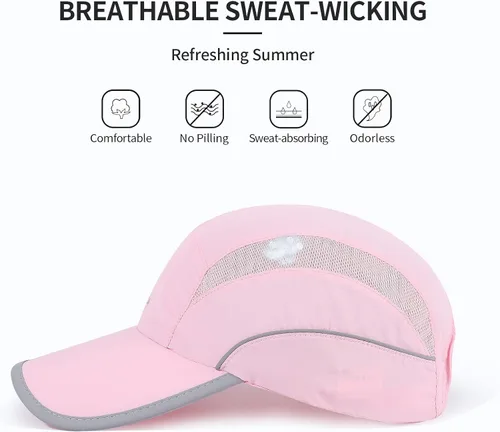 Vista 44 de Gorra deportiva de malla ligera de secado rápido para hombres y mujeres