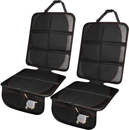 Vista 8 de Protector de asiento de automóvil, 1 funda protectora de cuero plegable impermeable para mascotas, con acolchado más grueso y respaldo