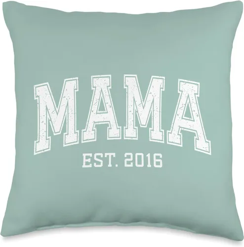 Vista 4 de Mama Est 2016 Custom Mom Personalized Mothers Day Customized Throw Pillow