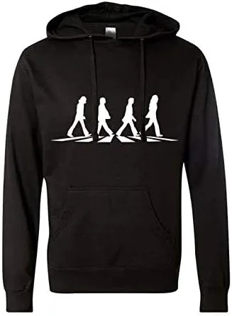 Vista 8 de The Beatles - Camiseta de manga larga con capucha de Abbey Road, mercancía de cruce de peatones HS1