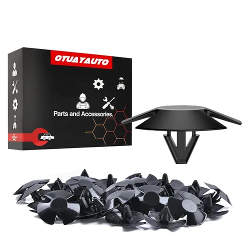 Vista 24 de OTUAYAUTO 10184895 140 clips de retención de remaches de plástico para puerta de parachoques de guardabarros de repuesto para Jeep Wrangler 07-20