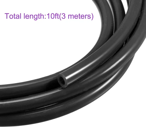 Vista 4 de DMiotech Tubo de silicona industrial negro de 1/4 "(6 mm) ID 3/8 "(10 mm) OD 10 pies tubo de silicona industrial negro para bomba de aire de agua