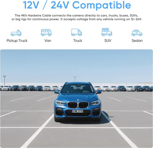 Vista 7 de Cable de conexión directa VIOFO HK4 Acc, Cable USB-C de conexión directa para serie A329/serie A229/A119Mini2/A139Pro/WM1/T130 Dash Cam, Protección