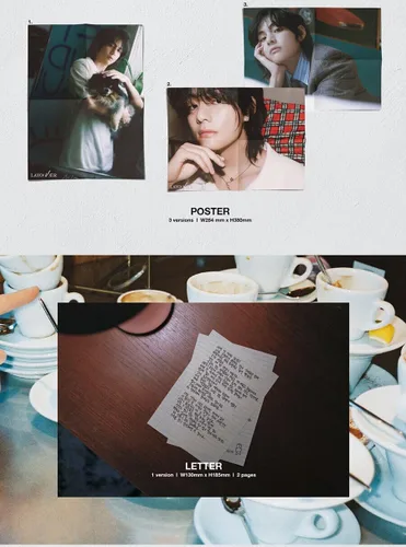 Vista 6 de BTS V [LAYOVER] Album ( VER.3 : PURPLE + Store Gift Card ) K-POP SEALED
