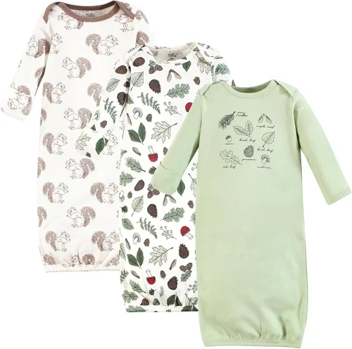 Vista 8 de Touched by Nature - Camisones unisex de algodón orgánico para bebé