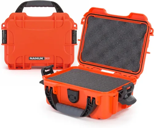 Vista 11 de NANUK 903 - Funda rígida con espuma, IP67, impermeable, resistente a los impactos para cámaras compactas y equipos pequeños, a prueba de polvo, 9.1