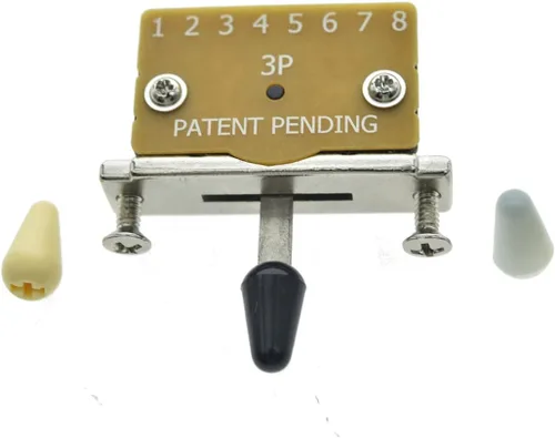 Vista 2 de KAISH Interruptor de palanca de 3 vías de alta resistencia para pastilla de guitarra, interruptor selector de pastilla para Strat Tele con 3 puntas