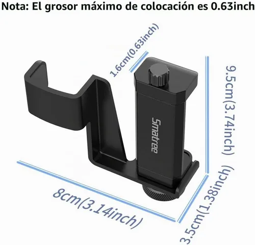 Vista 4 de Smatree OSMO Pocket 2 - Juego de 2 soportes para teléfono, accesorios