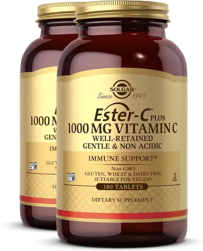 Vista 8 de Solgar Ester-C Plus vitamina C (complejo de ascorbato Ester-C) tabletas de 1000 mg , 033984010512, 60, 1, 1