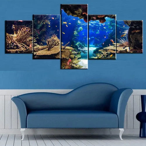 Vista 2 de Pinturas de Pesca Americana Impresiones HD sobre Lienzo