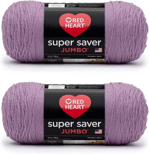 Vista 73 de Red Heart Super Saver Jumbo Ovillo de lana, Amatista