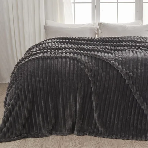Vista 29 de NEWCOSPLAY Manta de Tiro Súper Suave Aqua Franela Sedosa Premium Forro Polar Jacquard Acanalado 3D Ligero Manta de Cama Uso en Todas las Estaciones