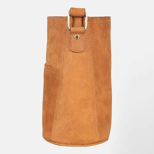 Vista 8 de LEABAGS Bolso bandolera de cuero - Bolso vintage de cuero genuino de búfalo - Bolso de mensajero de hombro para hombres y mujeres Maletín Milano