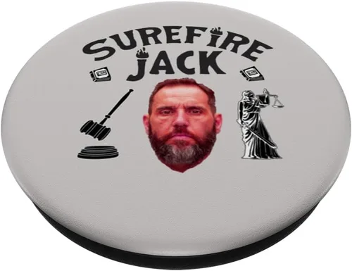 Vista 2 de Jack Smith Parody Surefire Jack Justice & Law PopSockets Swappable PopGrip