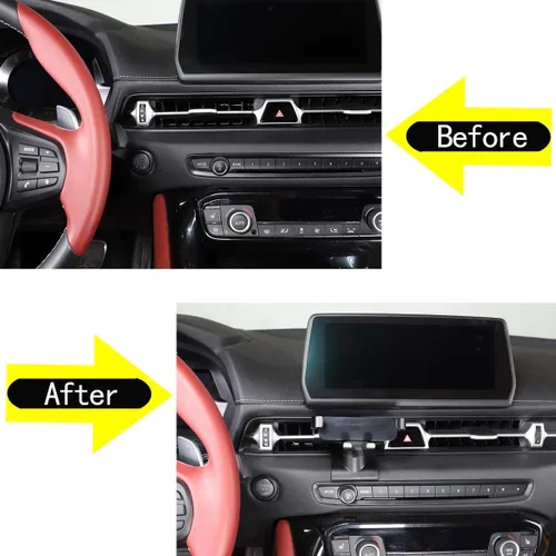 Vista 2 de Daeiclru Soporte de teléfono para automóvil compatible con Toyota Supra GR A90 A91 MK5 2019-2022, soporte de montaje para salpicadero, consola