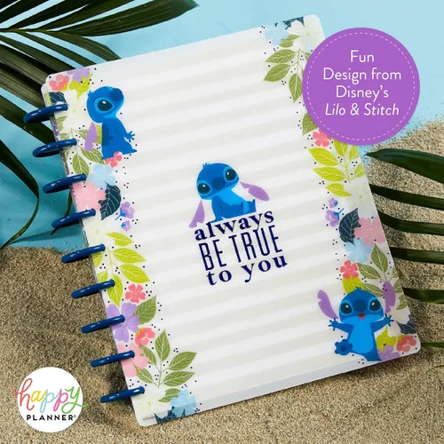 Vista 7 de Happy Planner - Agenda Disney Aloha Stitch, planificador de cuaderno Lilo and Stitch para la escuela y el trabajo, sin fechas, diario y mensual
