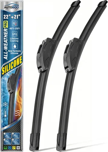 Vista 16 de AUTOBOO Limpiaparabrisas de silicona profesional de 16 + 16 pulgadas
